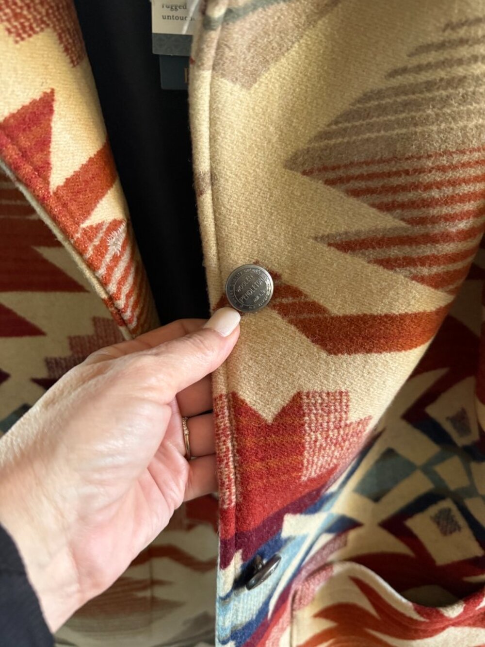Free People x Pendleton Brownsville Coat NWT Size M - Picture 9 of 16